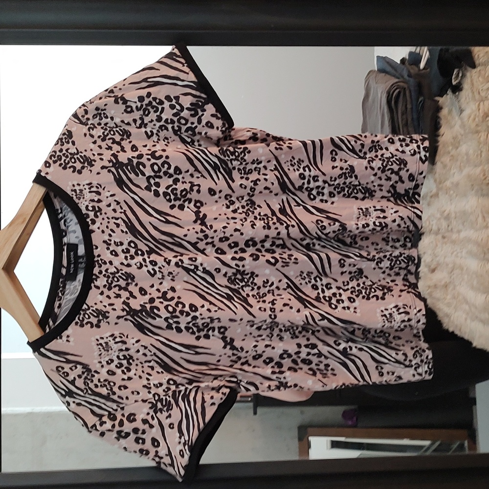 New Look Cotton Animal Print Tee